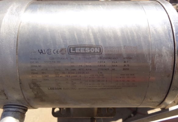 20" wide x 5.5' long, Stainless Steel Dewatering Belt Conveyor, 44" infeed, 50" discharge, 16" x 20" x 20" - Image 8