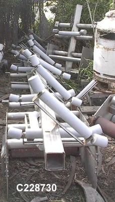 25" wide x 49' long, Stainless Steel Conveyor, (3) sections drive, 14.5" L x 3" diameter Center roll, 3.5" L - Image 2