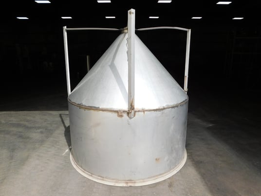 Stainless Steel Cone Hopper, 304 Stainless Steel, 72" ID, 36" wall - Image 6