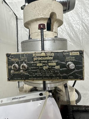 16" Jet #JDP-17MF, drill press, 18" x 15.5" table, with Procurnier #3 tapping attachment - Image 7
