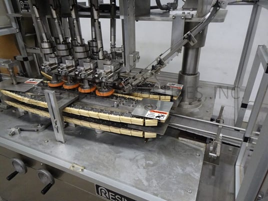 Resina #UN40-1225, automatic, 4 station, 8 spindle, Stainless Steel ...
