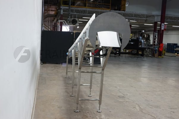 14" wide x 17.9' long, Ssi Conveyors, Stainless Steel frame belt conveyor, table top 40" infeed height and - Image 2