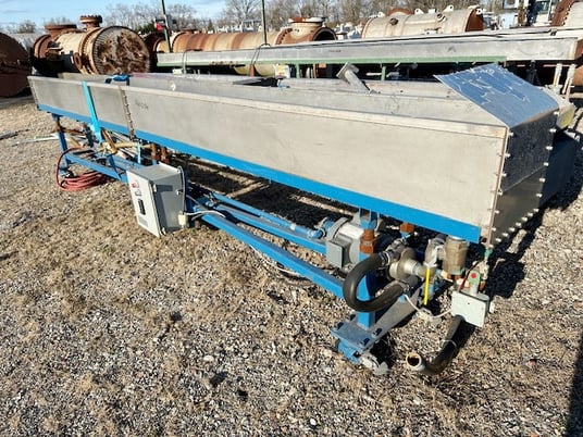 12" width x 12" D x 15' L Stainless Steel water bath, includes pump, heat exchanger & starter - Image 2