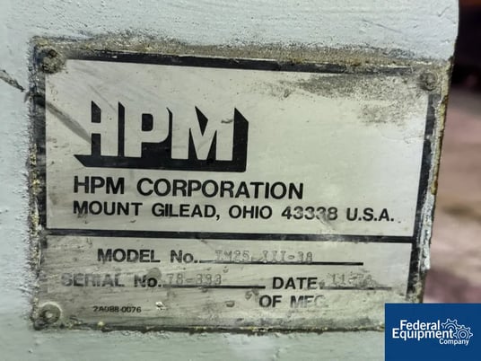 HPM / Gala Underwater Pelletizing line, 75 HP, 2.5" HPM single screw extruder, 38:1 l/d ratio, electrically - Image 6