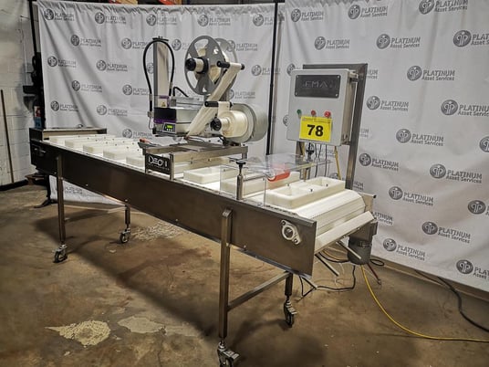 Ideon Packaging #TAMP-L250, Stainless Steel, conveyor with ID Technology, label printer / applicator - Image 2