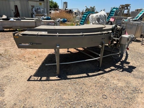 56" wide x 12' long, Bakery Equipment & Controls #TC-90-1, 90 Degree Right Turn Belt Conveyor, 36" H belt - Image 3