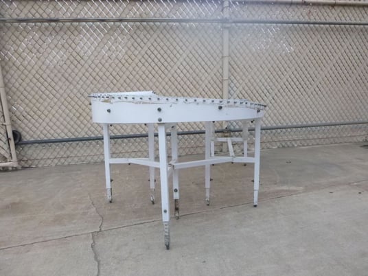 17" wide x 60' long, Gravity Incline Roller Conveyor, mild steel frame, 1" diameter Galvanized rollers, 15" - Image 3