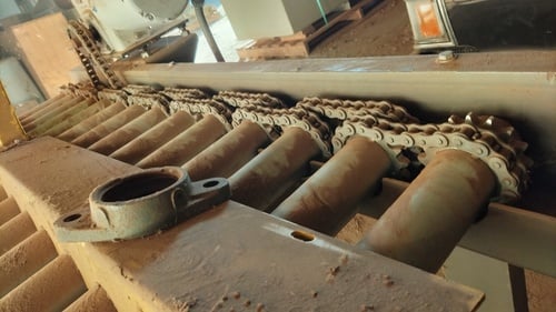 55" wide x 5' long, Powered Roller Conveyor, 2.5" diameter Rollers, 16-teeth drive sprocket, 1 HP, 1740 RPM - Image 7