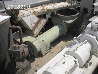 8" diameter x 5' long, pacific, Screw Conveyor, Carbon Steel, 18" diameter Top inlet, 10" x 9" outlet - Image 1