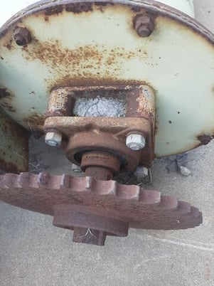 8" diameter x 5' long, pacific, Screw Conveyor, Carbon Steel, 18" diameter Top inlet, 10" x 9" outlet - Image 4
