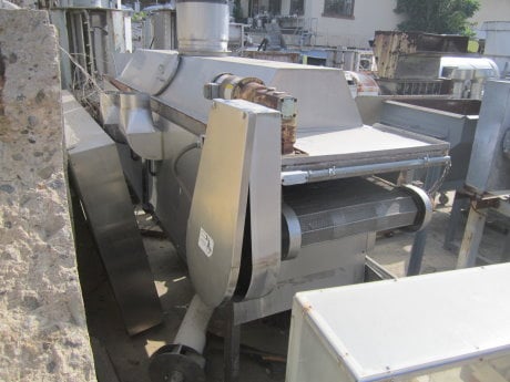 Cooler, ambient air cooled, 26" x 4" opening clearance, 28" width x 14' L wire mesh conveyor, 3/4 HP, 1140 - Image 3