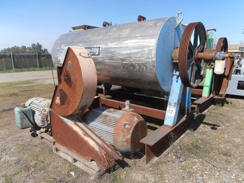 48" x 108" Con-vey Systems, Continuous Paddle Mixer/Dryer, 100 cu.ft., (26) 10" x 5" x 1-3/4" thick paddles - Image 1