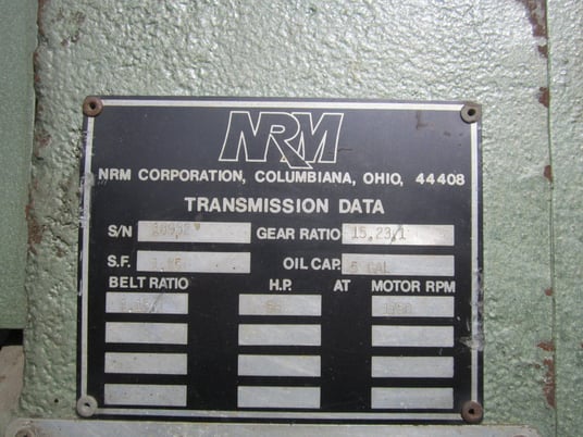 2.5" NRM #2-5-24, Extruder, single head, electrically heated, 2.5" diameter x 24" L plastic extruder, 40 HP - Image 8