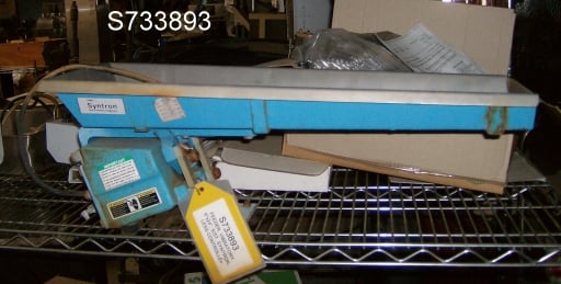 6" wide x 2' long, Syntron #BF-01C, Vibratory Pan Feeder, 2" deep pan, 115 V - Image 1