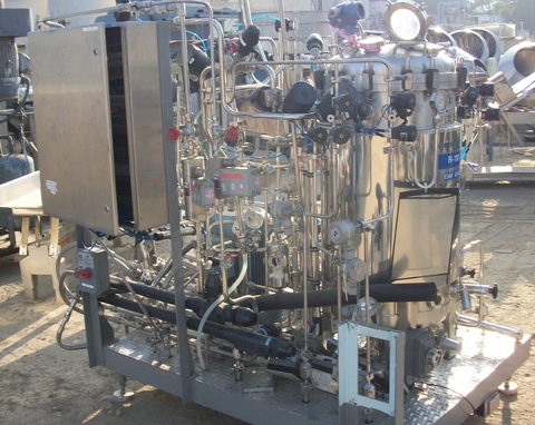 Biolafitte #110L, Bioreactor/Fermenter, for cell culture, 25 gallon, 20" diameter x 36" straight side, mixer - Image 4