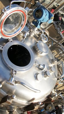 Biolafitte #110L, Bioreactor/Fermenter, for cell culture, 25 gallon, 20" diameter x 36" straight side, mixer - Image 6