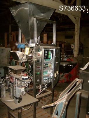 Rotary Bag Filler, 4 Stations, semi-automatic, designed for 4-1/4" x 3" x 10" tall bags - Image 1
