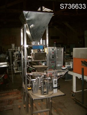 Rotary Bag Filler, 4 Stations, semi-automatic, designed for 4-1/4" x 3" x 10" tall bags - Image 2