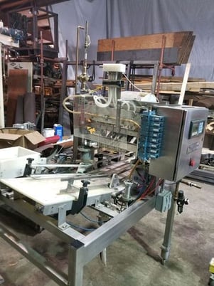 Meheen, Bottle Filler w/Crowner, 4-Head, includes plastic belt conveyor, used for filling 12-ounce bottles - Image 6