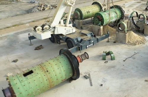 8' x 17' Kennedy Van Saun ball mills, used KVS mills 400 HP, air clutch, lube, 3 systems available - Image 2