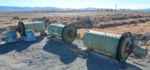 8' x 17' Kennedy Van Saun ball mills, used KVS mills 400 HP, air clutch, lube, 3 systems available - Image 4