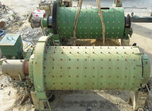8' x 17' Kennedy Van Saun ball mills, used KVS mills 400 HP, air clutch, lube, 3 systems available - Image 5