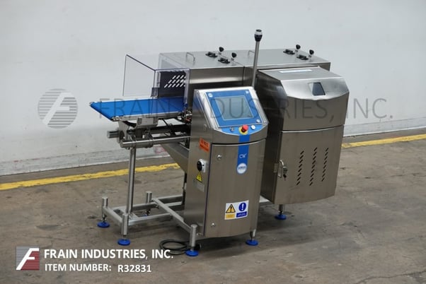 Loma #CW3-1500, inline, checkweigher rated up to 140 feet per minute, mounted on height adjustable 4-leg base - Image 1