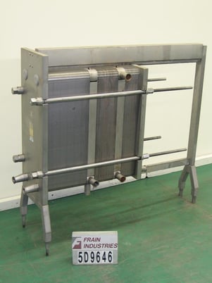 1217 sq.ft., Alfa-Laval, H10-RC, Stainless Steel plate & frame heat exchanger, 180 total plates, 145 psi - Image 1