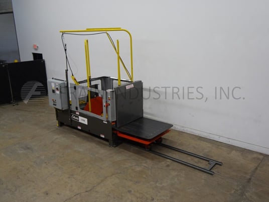 Pallet transfer machine, Columbia #LTS-C, up to 4000 lb. load capacity, with 60" long x 50" wide transfer - Image 1