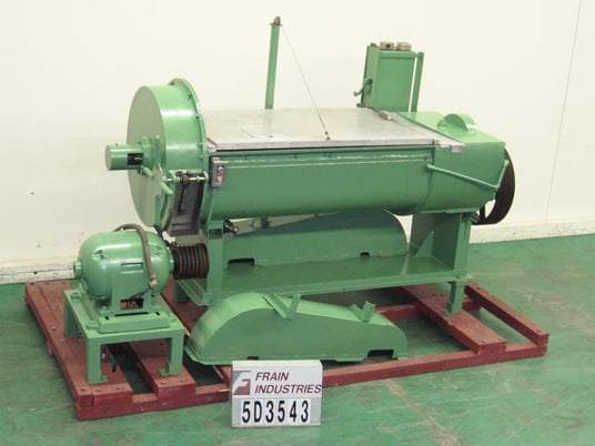 Hottman #MJ4, 25 cu.ft. 185 gallon Carbon Steel dual shaft single ribbon horizontal paste mixer, hand crank - Image 1