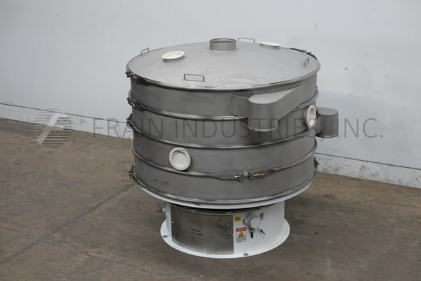 Custom Advanced Connections #DM60, 60" separation vibratory sifter, mounted on vibratory pedestal style base - Image 1