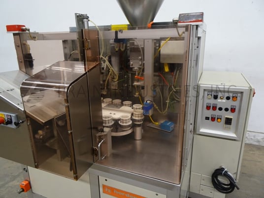 Norden #NM400HA, automatic, hot air, plastic or laminate tube filler and sealer rated from 10-40 tubes per - Image 2