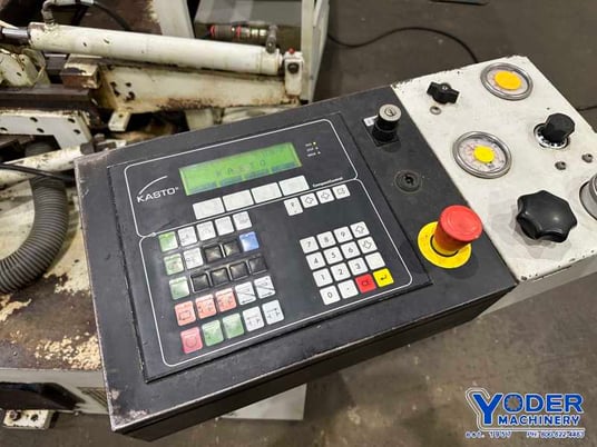 12.5" x 12.5" Kasto #POS/GA4, horizontal band saw, hydraulic mitering, spare blades, #77086 - Image 3