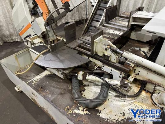 12.5" x 12.5" Kasto #POS/GA4, horizontal band saw, hydraulic mitering, spare blades, #77086 - Image 5