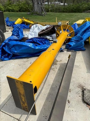 .5 Ton, Olympic #MS12, Jib Crane, 12' Boom, With 1/2 Ton Coffing Hoist - Image 2