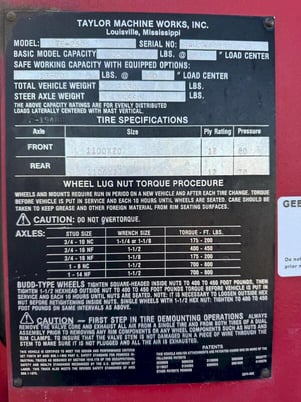 Taylor Eagle #TE-250S, LP Forklift, S/N S-H2-19488, 1988 - Image 8