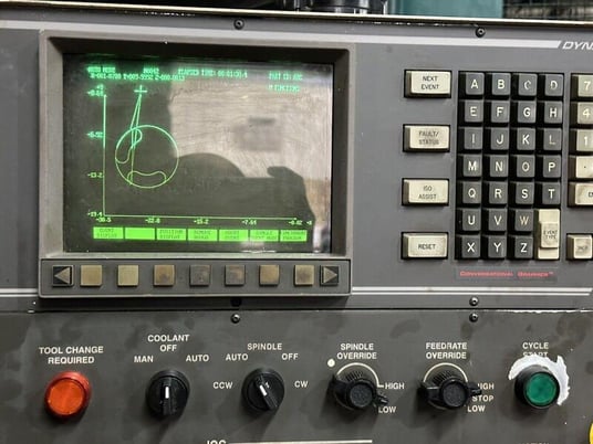 Hurco #Dynapath-750, CNC Bed Mill, 13" x58" table, 7.5 HP, S/N D75-95001129A, 1999 - Image 6