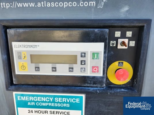 420 cfm, 125 psi, Atlas Copco #ZT75, Air Compressor, 100 HP, air cooled, 460 V., S/N AIF069431, built 2000 - Image 6
