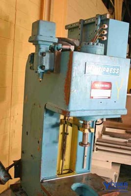 3 Ton, Denison Multipress #WR-37M-C304FS1/C280D/C262E, hydraulic C-frame press, 10" stroke, 15" daylight - Image 3
