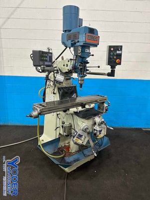Baileigh #VM-949-3, vertical ram type mill, 9" x49" table, 3 HP, 20152-Axis Mitutoyo digital read out - Image 5