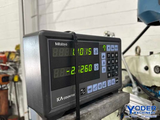 Baileigh #VM-949-3, vertical ram type mill, 9" x49" table, 3 HP, 20152-Axis Mitutoyo digital read out - Image 7