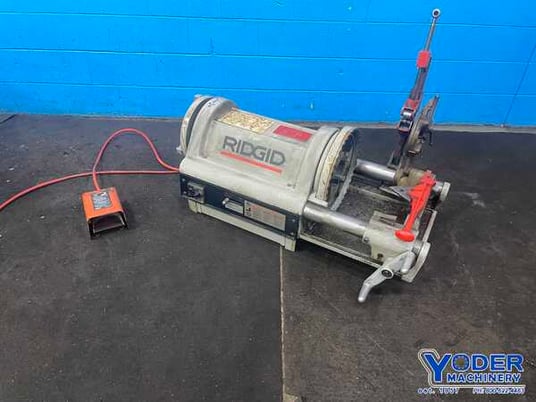 1/4" -4" Ridgid #1224, bolt & pipe threader, 1/2"-2" bolt capacity, 1-1/2 HP, reaming attachment - Image 1