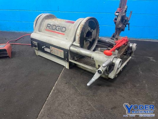 1/4" -4" Ridgid #1224, bolt & pipe threader, 1/2"-2" bolt capacity, 1-1/2 HP, reaming attachment - Image 3
