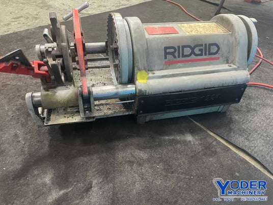 1/4" -4" Ridgid #1224, bolt & pipe threader, 1/2"-2" bolt capacity, 1-1/2 HP, reaming attachment - Image 8