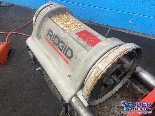 1/4" -4" Ridgid #1224, bolt & pipe threader, 1/2"-2" bolt capacity, 1-1/2 HP, reaming attachment - Image 9