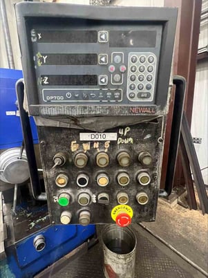 4.3" Vanguard #TPX6111B/3, Horizontal Boring Mill, Rotary Table, 3-Axis Newall digital read out - Image 2