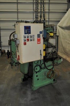 25 Ton, V & O #25-ST, OBI press, 2" stroke, 11" Shut Height, 7" throat, 2" ram adj., 150 SPM, 24" x13" bed - Image 7