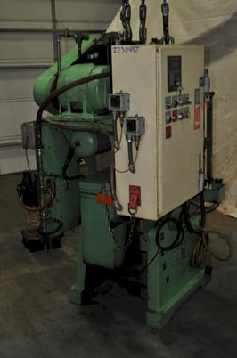 25 Ton, V & O #25-ST, OBI press, 2" stroke, 11" Shut Height, 7" throat, 2" ram adj., 150 SPM, 24" x13" bed - Image 8