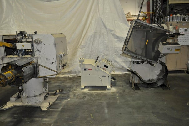 5500 lb. Matsumoto #LMU25-2:5 WMHSP, feedline, 7.87" x .031" stock, 55.11" OD, 18.5"-20.97" ID, hold down - Image 5