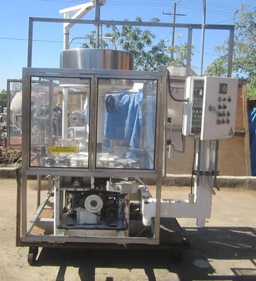 Shibuya #RF-508, 8-Head Rotary Bottle Filler, Stainless Steel, 60 bottles/min. - Image 1